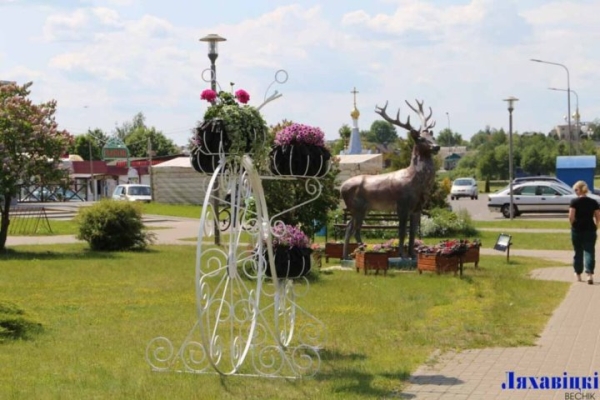 В Ляховичах пьяная компания обломала рога у инсталляции оленя В Ляховичах пьяная компания обломала рога у инсталляции оленя