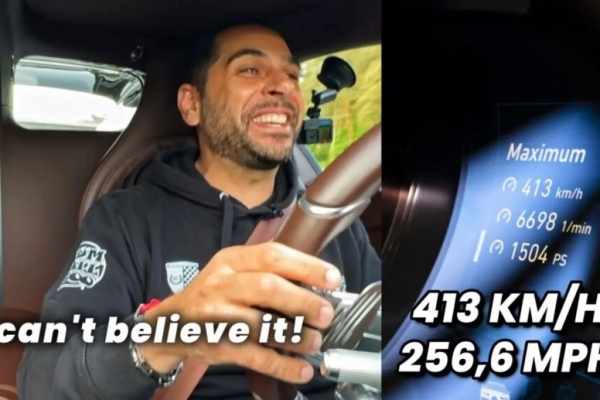 Ютубер разогнался на Bugatti Chiron Sport до 413 км/ч на А1 в Германии Ютубер разогнался на Bugatti Chiron Sport до 413 км/ч на А1 в Германии