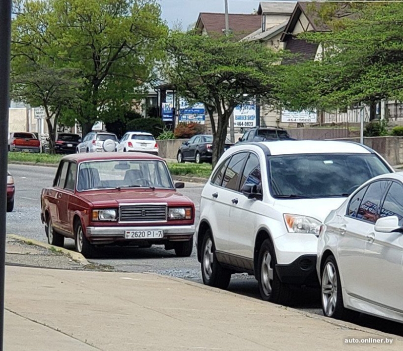 ВАЗ 2107 с белорусскими номерами замечен в США ВАЗ 2107 с белорусскими номерами замечен в США